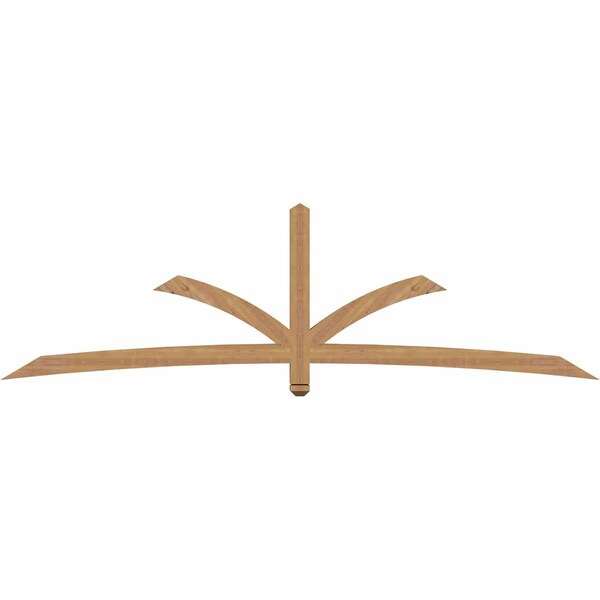 Ekena Millwork Davenport Timber Gable Bracket, Western Red Cedar, 108"W x 31 1/2"H x 3 1/2"D x 3 1/2"F, 7/12 Pitch GBW108X31X0404DAV00SWR - main